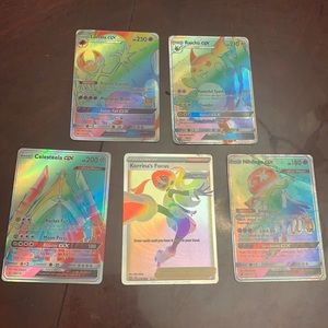 Rare Pokémon cards. All of the cards are authentic and valuable